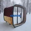 Venta Directa Transfronteriza Habitación de Sauna Cuadrada para Exteriores Hecha de Madera de Cedro Rojo, Habitación de Sauna de Salud con Deshumidificación de Vapor Seco con Certificación Completa