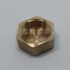 Enchufe de cobre de alambre interior rosca interior tapa de cobre para tubería de cobre sellado fontanería enchufe de cobre hexagonal exterior tapón de tubería venta al por mayor