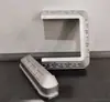 Estilo Europeo Hierro Forjado Aluminio Accesorios de Arte Patrón de Flor Estampado Fundición Tapa Cabeza de Columna Flor de Hierro Forma Redonda Puntiaguda Accesorios de Reposabrazos