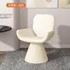 Nuevo Modelo 2026 Taburete de Maquillaje con Sensación de Lujo Ligero y Gama Alta, Silla de Comedor Giratoria con Respaldo, Silla Blanca de Maquillaje para Dormitorio