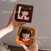 Suporte de mesa para porta-retrato de madeira maciça com cantos arredondados quadrado 4 polegadas 6 polegadas 7 polegadas Porta-retrato A4 pendurado na parede DIY mini porta-retrato pequeno dropshipping