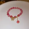 Pulseira Borboleta de Zircônia Pedra Olho de Gato, Design de Nicho Moderno, Pulseira Versátil, Luxo Leve, Sensação de Alta Qualidade, Joias Femininas no Atacado