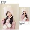 2172 Gorro de Invierno Relleno Cálido para Niños Niñas Protección para las Orejas Gorro de Lana Tejido Bebé Niña Lindo Resistente al Frío Gorro sin Visera
