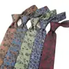 Corbata de Negocios Vintage para Hombre de 8CM Formal Hecha a Mano Corbata de Jacquard Versátil Moda Casual Accesorio para Traje En Stock
