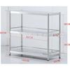 Estante de Almacenamiento de Cocina de Acero Inoxidable Estante de Almacenamiento de Piso Multicapa Estante Organizador Estante de Almacén