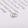 Anillo de Plata S925 Estilo Coreano Diseño Fresco y Versátil con Diamantes, Anillo Abierto en Forma de Hoja para Mujer, Anillo Artístico de Rama de Olivo