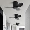 Ventilador Transfronterizo, Ventilador de Techo Pequeño Inteligente, Ventilador de Techo Silencioso de Frecuencia Variable para Dormitorio Sin Luz, Ventilador de Techo para Hogar y Comercio