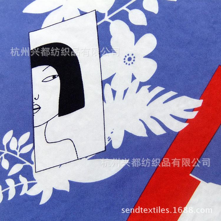 1107014天丝细斜纹印花