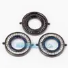 Accesorios DIY conector tipo dona chapado en oro de cobre puro microincrustado