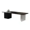 Mesa de Té de Pizarra Minimalista Italiano Hogar Sala de Estar Madera Maciza Oficina Mesa de Té 2025 Nueva Elegante Mesa de Té