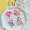 Diadema para el cabello de niños accesorios para el cabello color caramelo diadema anudada constantemente cuerda para el cabello niñas alta elasticidad banda de goma pequeña de frijol rojo para niños venta al por mayor