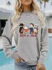Sudadera con estampado de Halloween y cuello redondo de manga larga informal para mujer, otoño e invierno, transfronteriza entre Europa y Estados Unidos, venta al por mayor