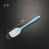 Raspador de silicona todo en uno mango translúcido espátula para batir crema mantequilla herramienta espátula para hornear pasteles