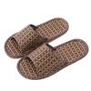 Zapatillas de ratán gruesas para interiores y exteriores, zapatillas de verano para hombres y mujeres, zapatillas de lino de ratán para parejas, zapatillas sanitarias