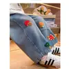 Jeans para Niñas Ningli Primavera Nuevo Conjunto Infantil Pantalones de Primavera y Otoño Ropa de Otoño para Niñas Ropa Infantil Estilo Coreano