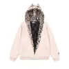 Chaqueta de Algodón con Estampado de Leopardo y Ante de Oreja Americana para Mujer 2025 Nueva Otoño e Invierno Holgada a Prueba de Frío y Cálida Chaqueta Acolchada