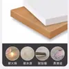 Escritorio de computadora moderno minimalista, escritorio de acero y madera para uso doméstico, escritorio de oficina para una persona, adecuado para apartamentos pequeños y dormitorios, escritorio de estudio y escritura