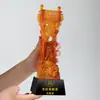 Nuevo Trofeo de Cristal de Vidrio Honorario Reunión Anual de la Compañía Trofeo de Cristal de Alta Gama Concurso de Empleados Destacados Regalo Conmemorativo