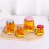 Botellas dispensadoras de miel de grado alimenticio, de forma cuadrada, para uso doméstico, frascos de vidrio herméticos para almacenar salsa de chile picado, mermelada y otros conservantes