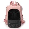 Nueva Mochila Antirrobo de Cuero Suave para Mujer Gran Capacidad Moda Rombo Exterior Ligera Viaje Doble Uso Mochila Mayoreo