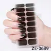 Fábrica Zhengxiang Personalizado Oem Gradiente Rosa Cebola Arco-Íris Película para Esmalte de Unha Adesivos de Nail Art 3D Europeus e Americanos Temu Adesivos de Unha Odm