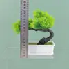 Planta Verde Artificial en Maceta Pequeña Planta Falsa Eucalipto Flor Artificial Bonsái Muebles para Sala de Estar Decoraciones de Escritorio Adornos