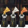Personalização de Troféus e Medalhas de Cristal para Badminton, Basquete, Futebol, Competições Esportivas, Reuniões Anuais, Gravação Criativa Comemorativa