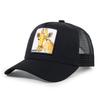 Especial transfronterizo para gorra de béisbol de malla con parche de animal y protección solar, bordado europeo y americano, gorra de béisbol de camionero de comercio exterior