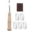 Herramientas para hornear Pan de acero inoxidable Ajuste de licuadora Mango de madera Cuchillo para cortar baguette francesa Cuchillo para cortar pan de arco