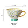 Caneca de Cerâmica Grande Capacidade Aveia Leite Xícara de Café da Manhã Criativa Distinta Fofa Doméstica para Mulheres ins Xícara de Café