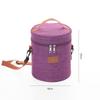 Lonchera Cilíndrica Aislada con Bolsa de Hielo Grande Engrosada de Papel Aluminio Bolsa para Almuerzo para Estudiante Trabajo Bolso Tote para Almuerzo Bolsa de Hielo