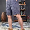 2026 Shorts Cargo Largos com Múltiplos Bolsos Masculinos Verão Comércio Exterior Esportivos Casuais Calças Capri Marca Tendência Retos Simples