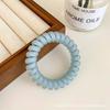 Anillo para el pelo de línea telefónica azul esmerilado de sal marina, banda elástica versátil de temperamento, cuerda para la cabeza para mujer, alta elasticidad, duradera, sin costuras, cuerda para el pelo, accesorios para el pelo