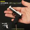 1:3 mini llavero colgante de modelo de aleación periférico comedor de pollos Beretta M92A1 juguete de desmontaje adornos