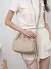 Nova Bolsa Saco Feminina Minimalista de Nicho, Bolsa Feminina Plissada Nuvem, Bolsa de Ombro Versátil da Moda, Bolsa Transversal