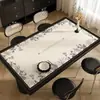 Jogo americano retrô americano para mesa de jantar, sensação de luxo leve e de alta qualidade, toalha de mesa para mesa de centro, lavável, à prova d'água, à prova de óleo, resistente ao calor, protetor de mesa