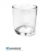 Taza de vidrio para velas al por mayor, portavelas de aromaterapia con tapa, taza de fragancia, dormitorio, bricolaje, casero, taza vacía de vidrio para aromaterapia