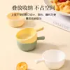 Mini Plato para Condimentos del Hogar Pequeño Plato para Salsa del Hogar Plato Pequeño de Plástico con Asa Creativa Plato para Condimentos de Hot Pot y Ensalada