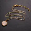 Amazon Collar de Clavícula Corazón de Amor de Piedra Natural Colgante de Estrella Collar con Diseño de Corazón Melocotón Estilo Nuevo Personalizado para el Trabajo