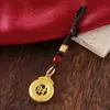 Nuevo accesorio colgante de llavero de aleación estilo chino, colgante para coche para mujer, tejido a mano, duradero, pequeño regalo estilo chino