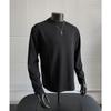 Sudadera Popular de Cuello Redondo para Hombre, Color Sólido, Corte Limpio, Hombro Normal, Camisa Base de Manga Larga, Chaqueta de Primavera