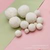 1.5-5cm Hilo Blanco Bola Blanca Cachemira Pompon Bufanda Paquete de Material DIY Ropa Étnica Accesorios para Sombrero