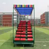 Soporte de Árbitro Móvil Retráctil para Línea de Meta Tribuna de Cronometraje para Estadio Escolar Campo Deportivo Tribuna para Competencia de Atletismo
