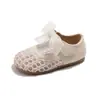 Zapatos de Princesa para Niñas 2026 Primavera y Otoño Nuevo Estilo Malla con Lazo Planos Estilo Coreano Bebé Suela Suave Zapatos de Piel