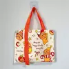Bolsa de Lona Caricatura Gato Kate Bolso de Mano Bolso de Hombro Ligero Bolsa de Compras Bolsa para el Almuerzo Bolsa a Cuadros