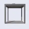 Pérgola Eléctrica, Pérgola con Lamas de Aleación de Aluminio, Jardín Paisajístico de Villa, Pérgola de Aleación de Aluminio, Pérgola de Ocio, Exterior