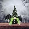 Decoraciones Nuevas de Halloween Transfronterizas Alas de Murciélago Impresas Muñeca Negra Sin Rostro Adornos de Muñeca de Halloween