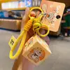 Llavero Auténtico Cubo de Rubik Serpiente Cachorro Lindo Creativo Mini Tres Niveles Rompecabezas Descompresión Llavero de Coche Colgante Pequeño