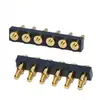 Conector Pogopin Pin de Antena con Resorte Chapado en Oro con Agujero para Pin Parche de Soldadura Lateral Cable de Soldadura para Carga Pin Plano