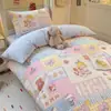 Nuevo Juego de Cama de Hilo Puff 2026 - Estilo Crema Dormitorio Estudiantil Cama Individual Juego de Tres Piezas, Adecuado para Todas las Estaciones